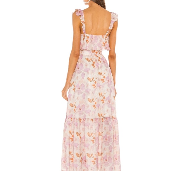 House of Harlow 1960 Pink Floral Maxi Dress - Picture 3 of 9